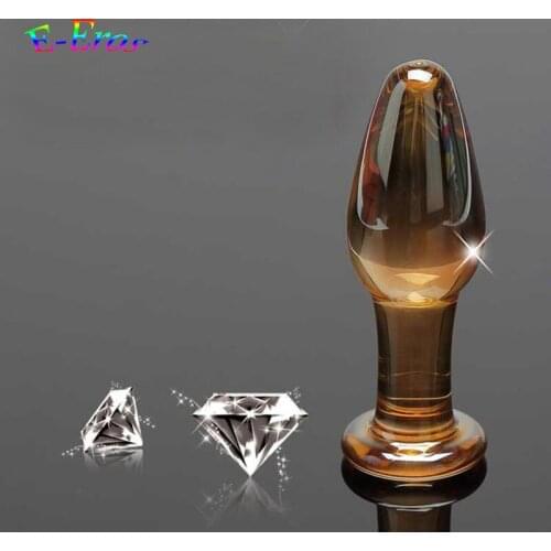 ORISSI Sex Products Anal Sex Toys Butt Plug Glass Crystal Dildo Masturbation Glass Butt Plug Smooth Erotic Sexy Game for Couple