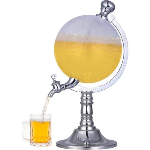 1.5L Mini Globe Beer Dispenser Wine Pourer Wine Rack Dispenser Barware Beer Beverage Liquid Water Juice Alcohol Pouring Machine