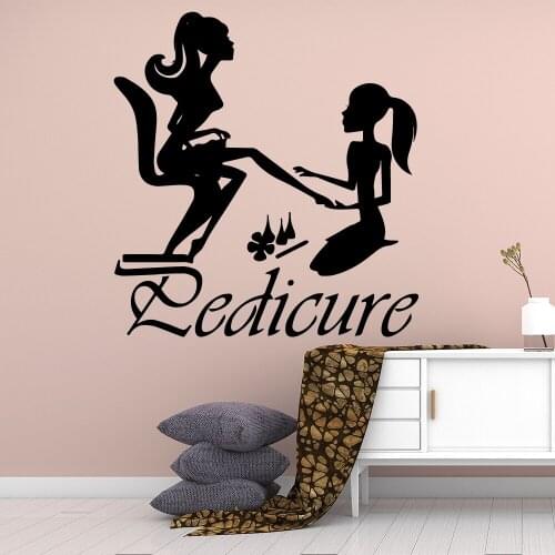 Cartoon Style Manicure Wall Stickers Animal Lover Home Decoration Accessories For Kids Rooms Home Decor Wall Decal Home Decor