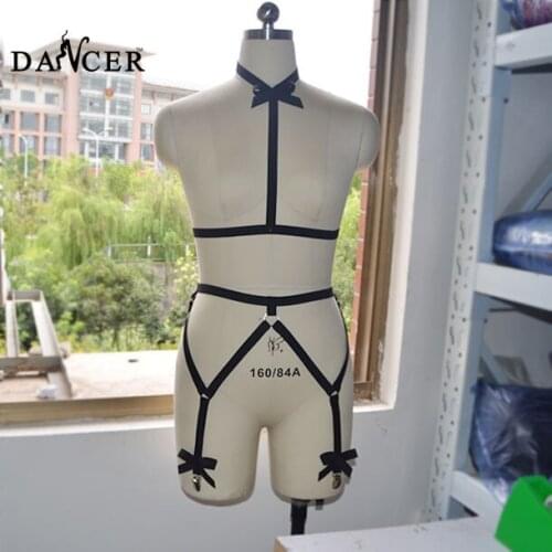 2014New Supremacy Bady Harness fashionable sexy simple style black bady cage with Bow-Tie for lady