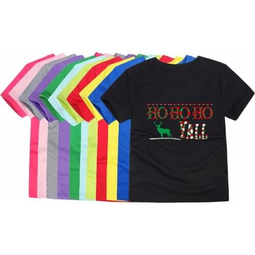 Baby Clothes Boys T-shirt Summer Christmas Reindeer T Shirt Tops Tee Children Clothes Baby Boys Girls T-Shirts Girls Xmas Tees