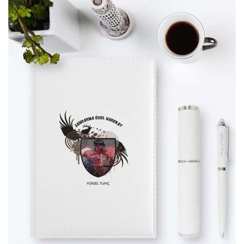 Personalized Professional Gendarmerie Special Operations 2020 Leather Organizer & Pen Gift Set