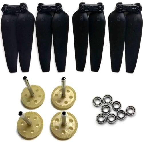 For S162 GPS drone JD22S E520S E520 Quadcopter spare parts Upgrade Bearings Principal Axis Gear propeller blade Accessories