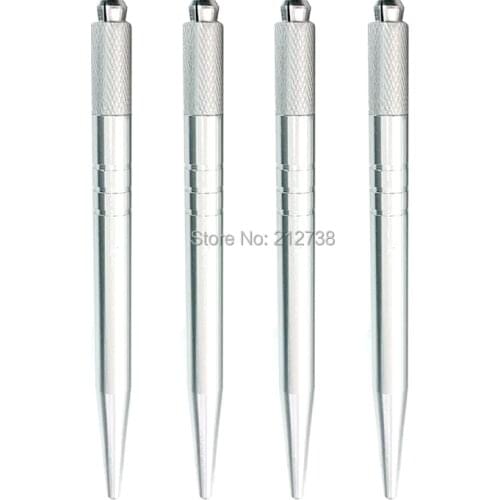 30Pcs Tattoo Microblading pen Silver color Tebori Pen Manual Tattoo Pen Machine for Permanent Makeup Pen Eyebrow -B5
