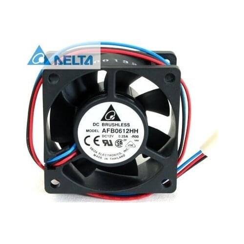 For delta AFB0612HH-R00 60 x 60 x 25mm 3-PIN RPM 5000 Air Flow 27.55 CFM Noise Level 40 dBA fan