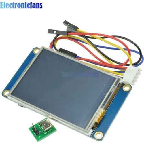 2.4" 2.4 Inch TFT 320 x 240 Resistive Touch Screen UART HMI LCD Module Display for Arduino Raspberry Pi TFT English Nextion