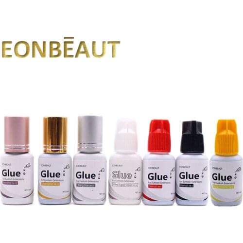 1Bottle EONBEAUT New Label Eyelash Extension Glue Fast Drying Black Clear Adhesive Retention Professional use only Makeup Tools