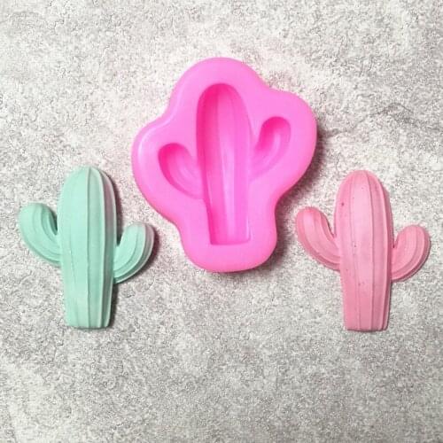 1pc cactus shape silicone mold DIY fondant cake mold chocolate fudge tool baking utensils cake decorating tools