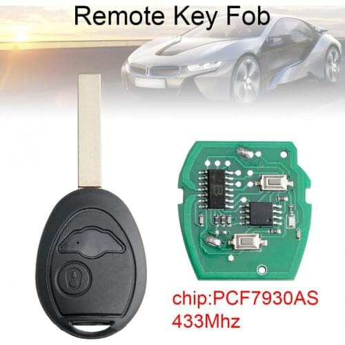 433Mhz Car Remote Key Fob with PCF7930AS Chip Fit for BMW Mini Cooper R50 R53 S 2001-2005