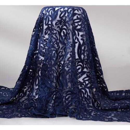 African Lace Fabric 2021 High Quality Lace New French Tulle Nigerian Diy Sewing Embroidery Dersses For Women Party Wedding A2555