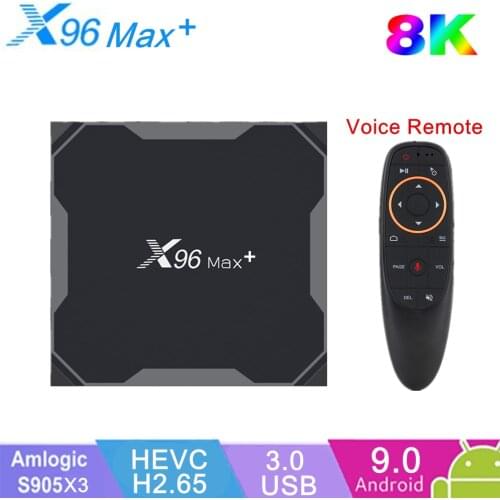 X96 max plus Smart TV Box Android 9.0 BOX Amlogic S905X3 4G 32GB 64GB 2.4G&5.0G WIIF BT4.0 1000M 8K HDR Set top box Media player