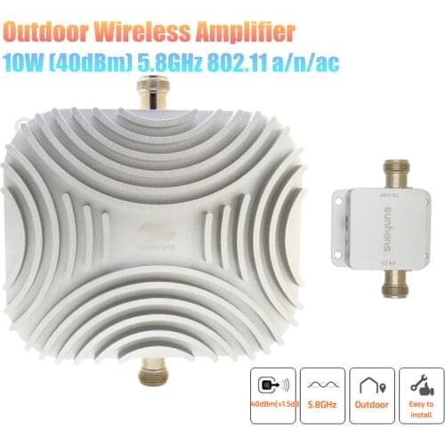 [Genuine] SUNHANS SHPro58Go10W 5.8GHz 10W 40dBm 802.11 a/n/ac WiFi Outdoor Signal Booster High Power Wireless Amplifier