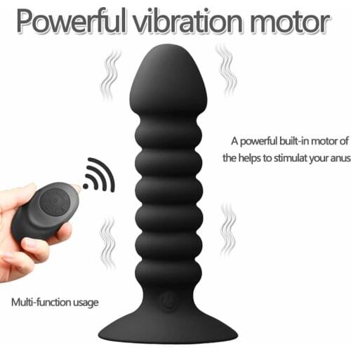 Wireless Vibrator 10 Speed Remote Male Prostate Massager Anal Dildo Strong Sucker Base G-spot Anus Penis Vibrador Sex Toys