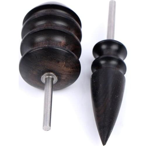 Leather Tool Edge Electric Polishing Slicker Flat/Pointed Head Sandalwood Leathers Craft DIY Tools Tip Burnisher Grinding Rod
