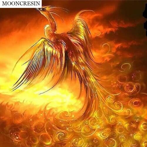 Phoenix Needlework DIY Diamond Painting Cross Stitch Full Square Mosaic 5D Diamond Embroidery Home Decoration Crafts Painting