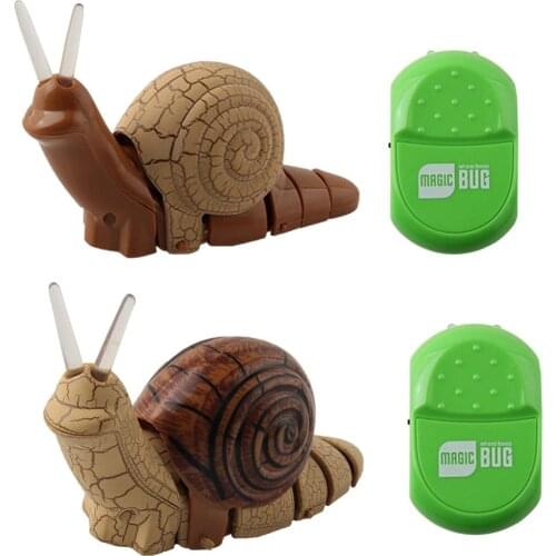 Infrared Remote Control Mock Snail RC Toy Prank Insects Joke Trick Bugs