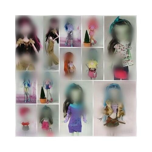 Quality Monstering High Doll Dressing Soft Casual Wear Handmade Clothes Outfit Doll Clothing Set Girl Playing House Toys