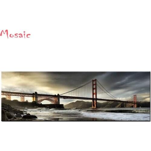 San Francisco Golden Gate Bridge Cityscape Full Square Drill Resin 5D DIY Diamond Painting Embroidery Cross Stitch handmade