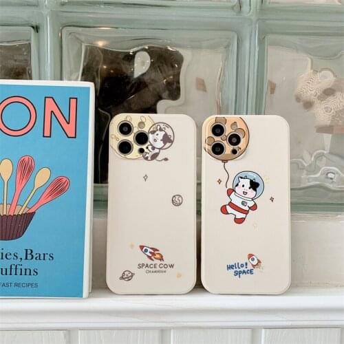 Cartoon Animal Cute Phone Case For iPhone 12 11 Pro Max XS MAX XR XS 6 6S 7 8 Plus Anti-drop Soft Shell Back Cover