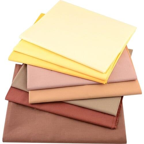 50cmx160cm/Piece Light Khaki Cotton Fabric for Tilda Doll Twill Cloth Patchwork Quilting Bedding Home Textile Reactive Dyeing