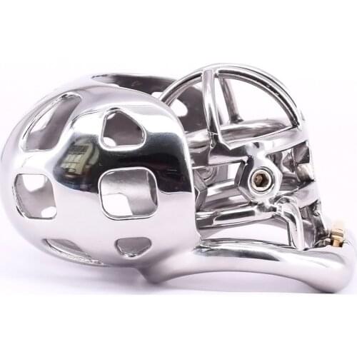 Male Chastity Spikes Cock Cage Stainless Steel Arc Penis ring Metal Chastity Devices with Scrotum Sleeve Restraints Gear Sex Toy