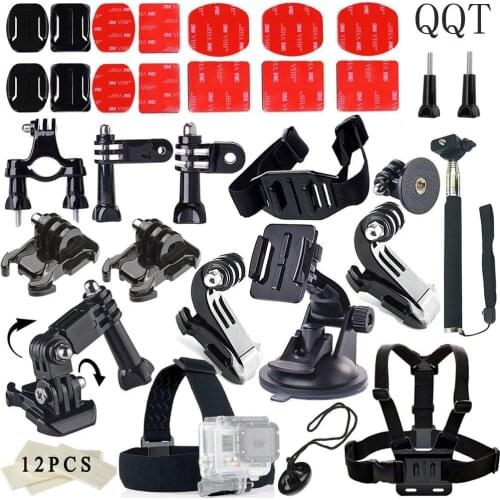QQT for Gopro Hero 9 87 6 5 Accessories Set for go pro kit for hero 4 3 for SJ4000 for SJCAM for xiaomi for yi 4 K Sports camera