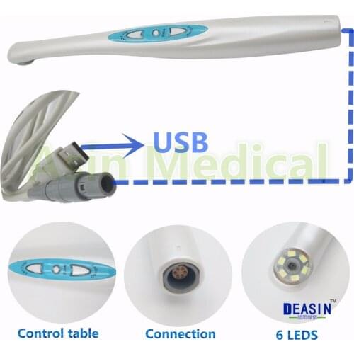 New USB Dental Intraoral Camera 2.0 Mega Pixels MD930U NEW Arrival 6 LED Light dental endoscope