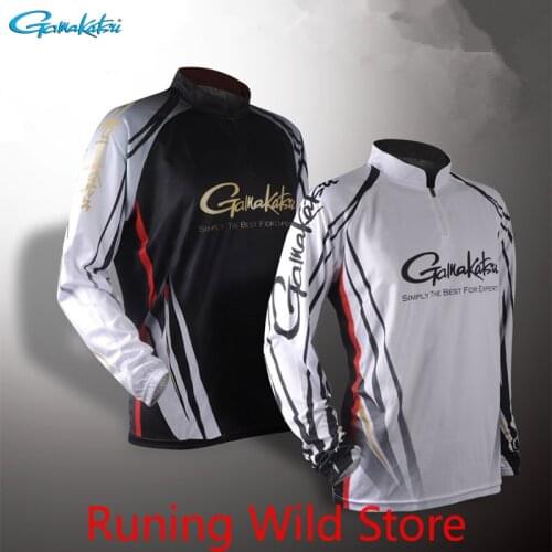 Gamakatsu Clothing Long Sleeve Fishing Clothes Outdoor Sprots Sunscreen Breathable Ultrathin Summer Anti-UV Fishing Shirt