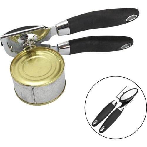 Creative Metal Can Opener Manual Smooth Edge-Professional Stainless Steel Multi-Functional Opener Camping Gadgets Kitchen Tools