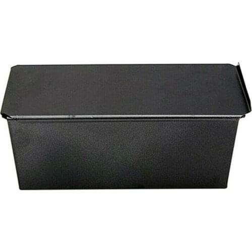 With Lid Pot Mold Toast Box Aluminum Alloy Kitchen Supplies Fast Heat Conduction Rectangular Baking Tools Black Bread Loaf Pan