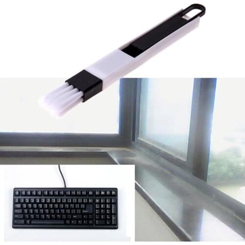 Window Groove Cleaning Brush With Dustpan Household Keyboard Home Kitchen Office Table Folding Brush Cleaning Tool Cleaner Brush