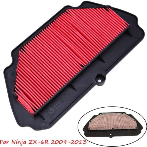 Motorcycle Replacement Air Intake Filter Cleaner Element Motorbike Air Filter For Kawasaki Ninja ZX6R ZX-6R ZX 6R 2009-2013