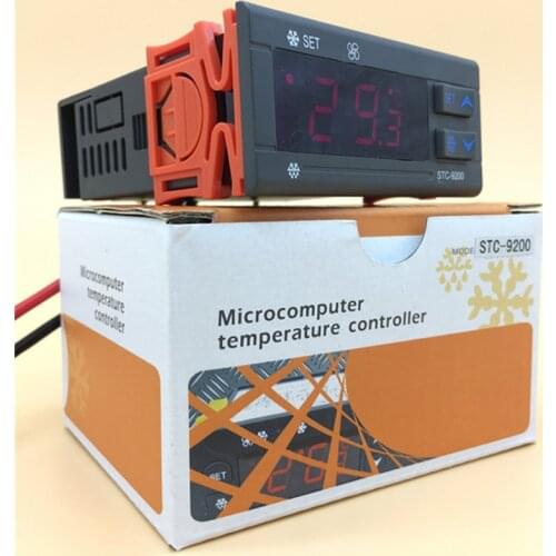 STC-9200 high quality fan temperature controller AC 220V best digital auto thermostat display refrigerator deep freezer