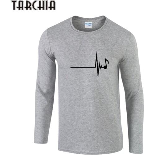 TARCHIA 2021 New Long Sleeve Men T Shirts Cotton Fashion Designer Casual Long Sleeve Print T-shirt High-quality Men T-Shirts