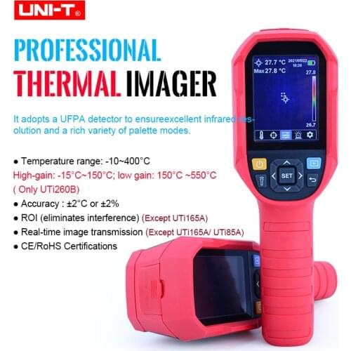 UNI-T professiona Thermal camera USB Industrial-grade Thermal Imaging Camera Handheld Infrared Thermometer Automotive Inspection