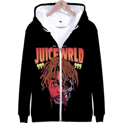 R I P rapper Juice Wrld men/women hoodies zipper Hoodie Sweatshirt Spring Autumn new rap zipper Harajuku Streetwear