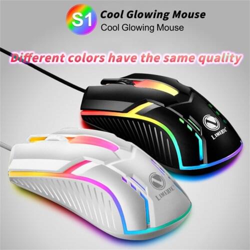 Wired Backlit Usb Mouse Competitive Gaming Mouse Notebook Office Luminous Mouse Abs Material 3 Keys Mice For Office School Tool