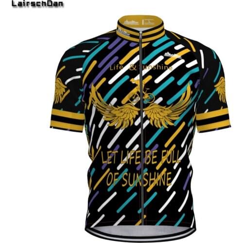 LairschDan Bicycle Mens Cycling Shirt Outdoor Sports Bike Clothes Mtb Jersey Quick Dry Mountain Cycle Wear Top Maillot Vtt Homme
