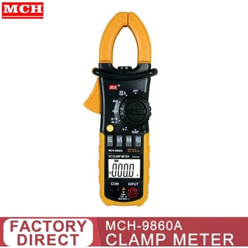 High precision mini multimeter Clamp Meter DC V600V AC V1000V AC C600A 40Mohm MCH-600A 9820B 9860A 9820B