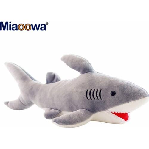 1pc 65cm Cute Shark Plush Toy Simulation Stuffed Animal of Shark Soft Toy Factory Supply Christmas gift