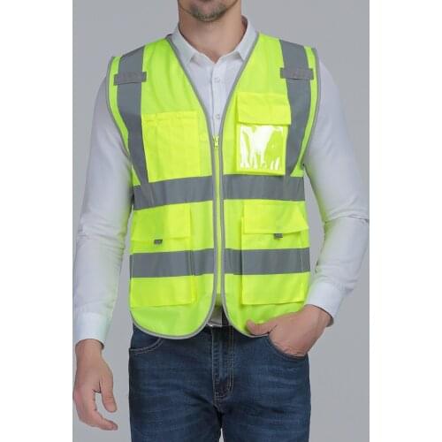 120*73cm Traffic Safety Fluorescent Waistcoat Reflective Shirts Vest Uniforms & Work Clothin Safety Vest Reflective Jacket