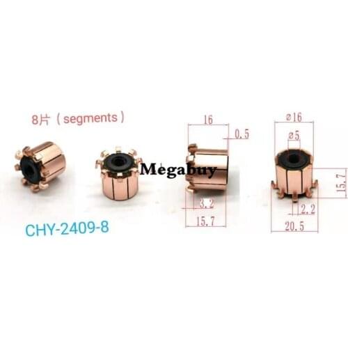 5x16x16mm 8p Copper Bars Alternator Electric Motor Commutator Copper Commutator Armature Commutator