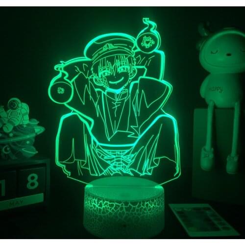 Anime Toilet Bound Hanako Kun 3D LED Nightlight for Bedroom Decor Bedside Lamp Birthday Gift DropShipping Hanako Kun Figure