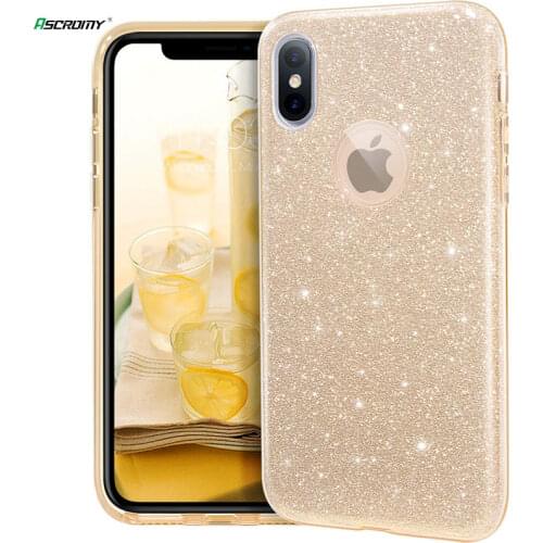 For iPhone Xs Max 11 Pro 12 Mini Case Glitter Bling Sparkle Cute Girls Women Cover For iPhone X XR 8 Plus 7 6 Luxury Accessories