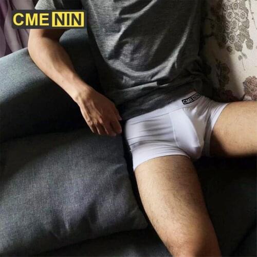 CMENIN Sexy Men Underwear Seamless Fashion Mens Panties U Convex Pouch Sexy Male Panties Boxers Sexy Cotton Shorts For Men 2021