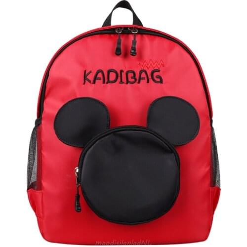 Disney Childrens Bags Mickey Mouse Cartoons Backpack Fashion All-match Travel Women Backpack Kids Girls Kindergarten School Bag