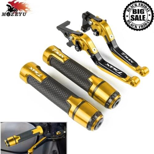 For YAMAHA T-MAX TMAX 500 530 2008-2018 2016 2015 2014 2013 2012 2009Motorcycle Brake Clutch Lever and Handle Grips tamx Handbar