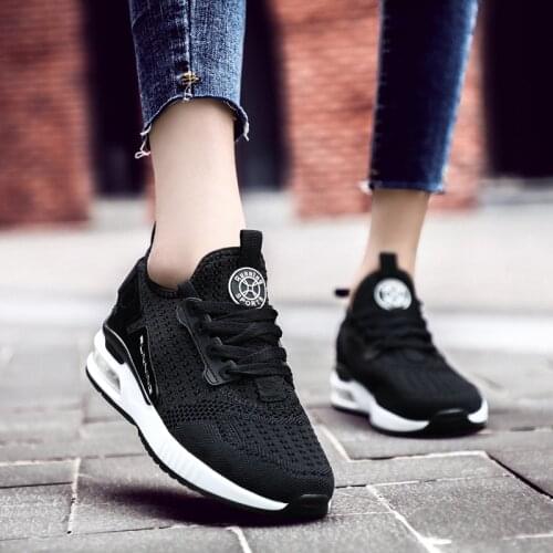 Breath Air Cushion Female Shoes Sport Men Sneakers for Women Sports Shoes 2020 Womens Running Sneakers Black Workout Gym E-239