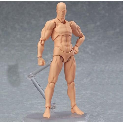 13cm Action Figure Toys Artist Movable Male Female Joint figure PVC Body Figures Model Mannequin Art Sketch Draw Figurine