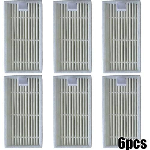 6X Vacuum Cleaner Filter Replacement For Lidl SilverCrest SSR 3000 A1 Robot Vacuum Parts Sweeper Cleaning Tool Replace Filters